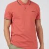 Ben Sherman Casual Short Sleeve Polo Shirt Raspberry -Cheap Class Garb Store 0059310 561 main