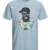 Jack & Jones Ricky Original Crew Neck T-Shirt Ashley Blue -Cheap Class Garb Store 12170564 ashley blue