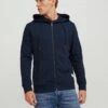 Jack & Jones Basic Zip Up Hooded Sweatshirts Navy Blazer 2 Jack & Jones Basic Zip Up Hooded Sweatshirts Navy Blazer -Cheap Class Garb Store 12181901 navy blazer