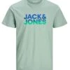 Jack & Jones Print Casual T-Shirt Green -Cheap Class Garb Store 12183184 top