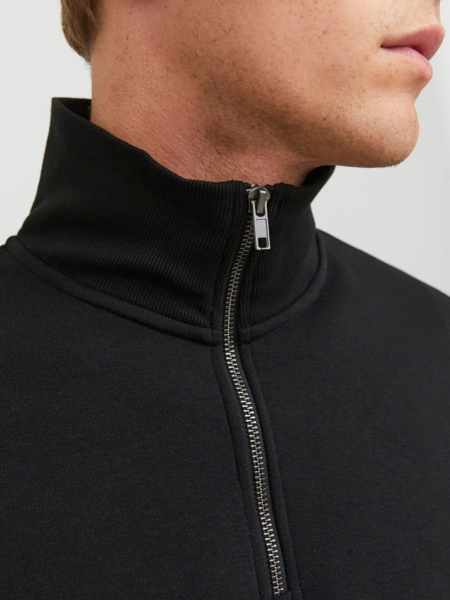 Jack & Jones Bradley Half Zip Sweatshirts Black 5 Jack & Jones Bradley Half Zip Sweatshirts Black - Image 3