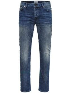 Only & Sons Loom Slim Fit Jeans Medium Blue Denim -Cheap Class Garb Store 22003944