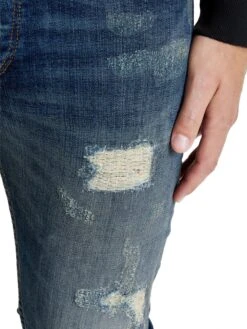 Only & Sons Loom Vintage Ripped Slim Fit Jeans Mid Blue Denim 7 Only & Sons Loom Vintage Ripped Slim Fit Jeans Mid Blue Denim -Cheap Class Garb Store 22006971 mediumbluedenim close