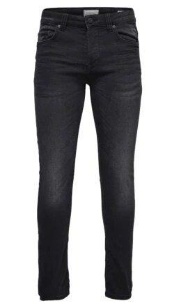 Only & Sons Loom Slim Fit Jeans 7451 Black Jog Denim -Cheap Class Garb Store 22007451 black 1