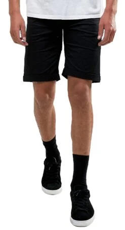 Only & Sons Troy Rick Chino Stretch Shorts Black