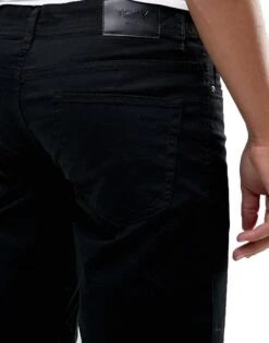 Only & Sons Troy Rick Chino Stretch Shorts Black -Cheap Class Garb Store 22007873 troy chino shorts black close