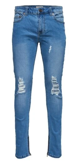 Only & Sons Warp Skinny Fit Jeans 7919 Mid Blue Denim -Cheap Class Garb Store 22007919 light blue