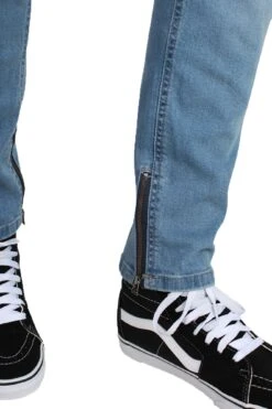 Only & Sons Warp Skinny Fit Jeans 7919 Mid Blue Denim -Cheap Class Garb Store 22007919 light blue back close1