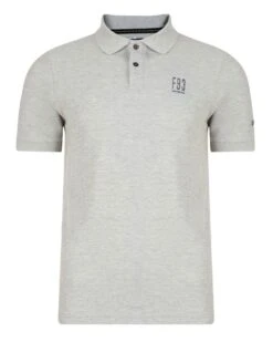 Firetrap Men's Polo Shirt Canham Grey Marl