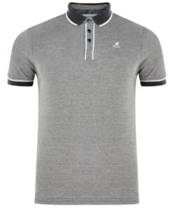 Kangol Men's Hough Polo PiquÌ_å© T-Shirt Charcoal Grey