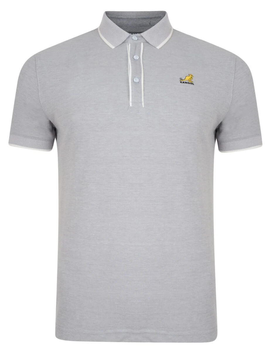 Kangol Men's Polo PiquÌ_å© T-Shirt Hinton Grey Marl 3 Kangol Men's Polo PiquÌ_å© T-Shirt Hinton Grey Marl
