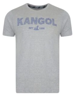 Kangol Crew Neck Print T-shirt Grey Marl