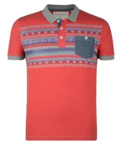 Conspiracy Men's Nordic Style Polo PiquÌ_å© T-Shirt Red
