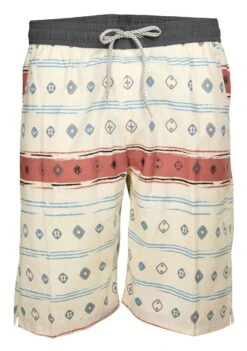 Soul Star Casual Printed Shorts Beige