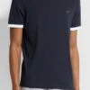 Farah Groves Ringer Crew Neck T-Shirt True Navy -Cheap Class Garb Store f4ksb065 412 1800x