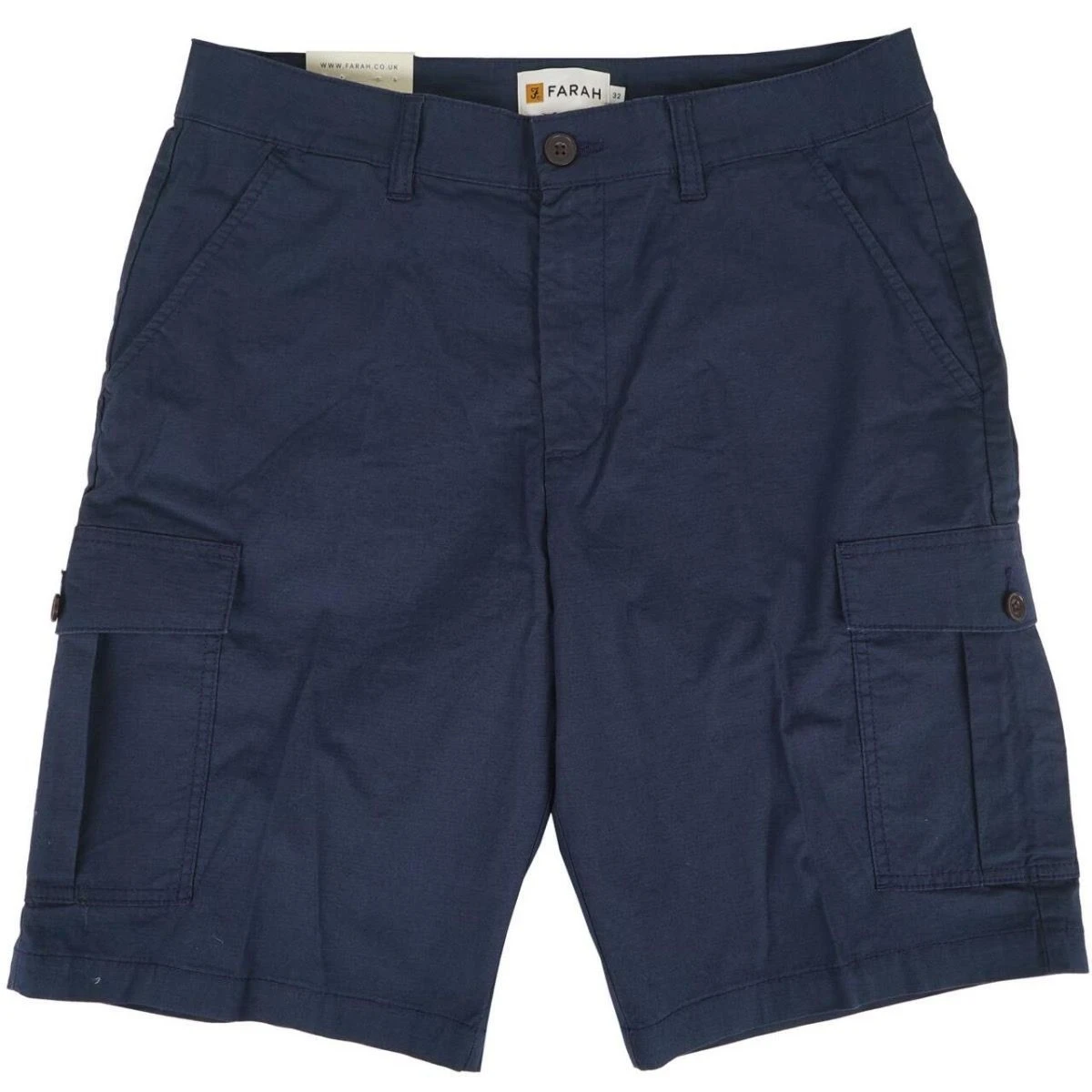 Farah Crane Ripstop Cargo Shorts Navy 3 Farah Crane Ripstop Cargo Shorts Navy