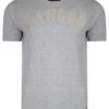 Kangol Study Crew Neck Cotton Plain T-shirt Grey Marl