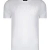 Kangol Study Crew Neck Cotton Plain T-shirt White -Cheap Class Garb Store k707729c pk b white
