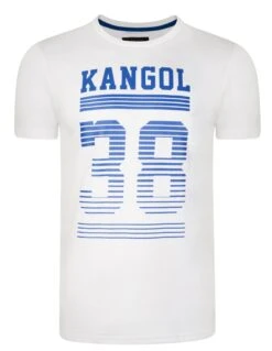 Kangol Handley Crew Neck Cotton Logo T-shirt White