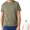 Wrangler 2 Pack Short Sleeve T-Shirt White/Dusty Olive -Cheap Class Garb Store khaki white