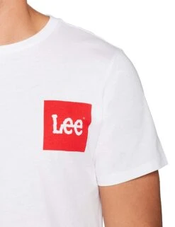 Lee Retro Logo T-Shirt White -Cheap Class Garb Store l61nbc11 white 1