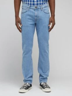 Lee Daren Zip Regular Straight Denim Jeans Ocean Mid