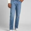 Lee West Relaxed Straight Denim Jeans Mid Worn In -Cheap Class Garb Store l70wcac55 mid worn in