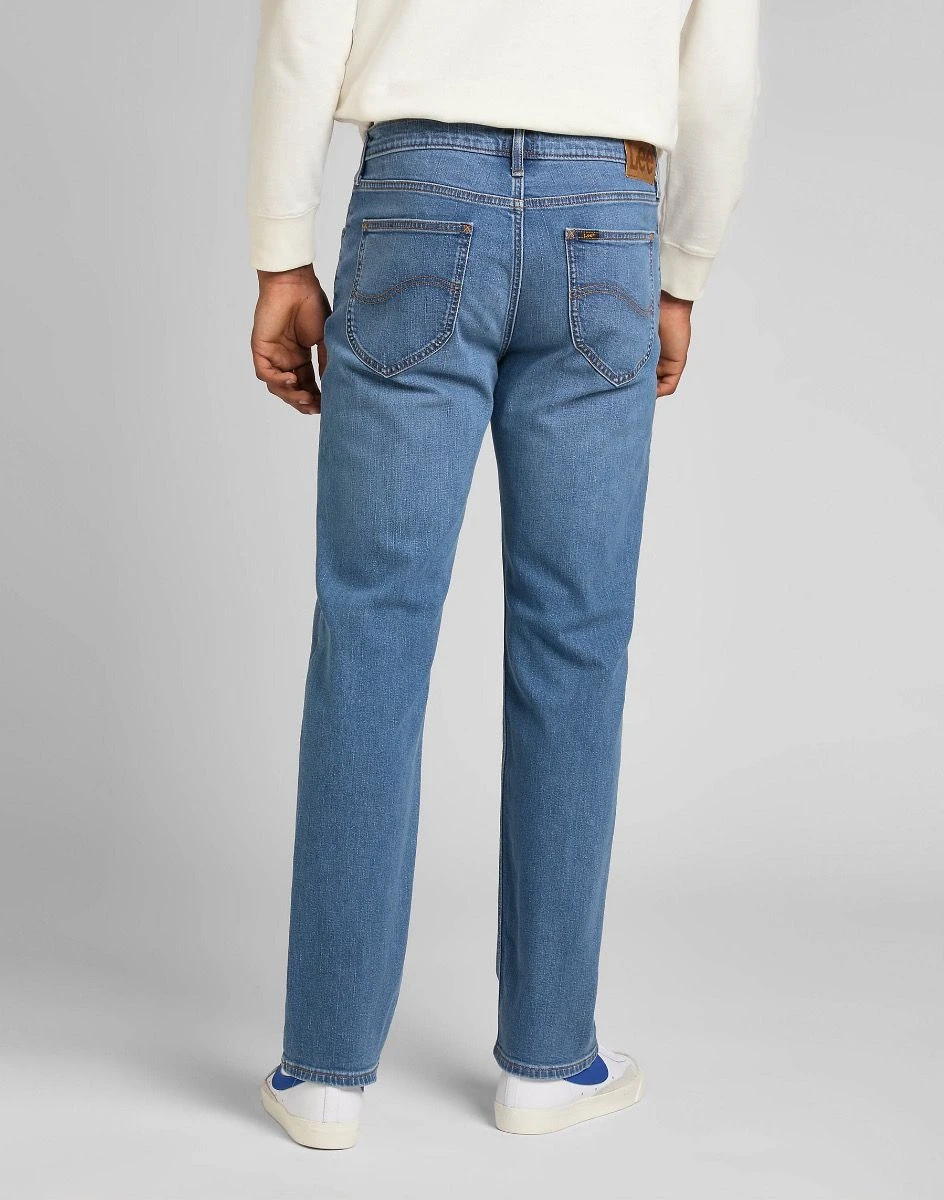 Lee West Relaxed Straight Denim Jeans Mid Worn In 4 Lee West Relaxed Straight Denim Jeans Mid Worn In - Image 2