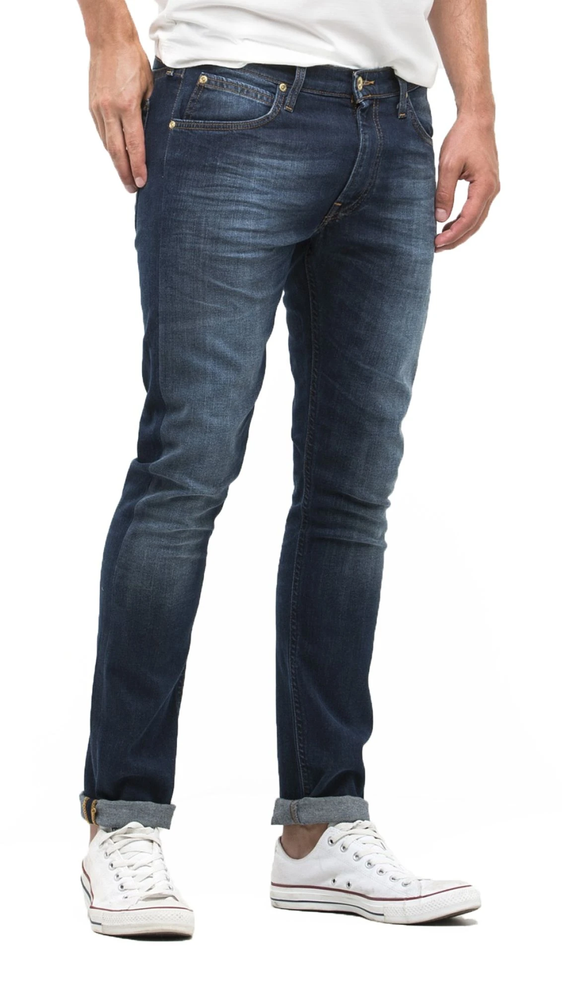 Lee Luke Slim Tapered Denim Jean Faded True Authentic 3 Lee Luke Slim Tapered Denim Jean Faded True Authentic