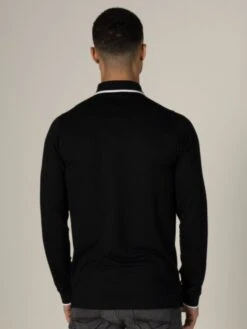 Luke 1977 Meadtastic Sport Long Sleeve Pique Polo Shirt Jet Black -Cheap Class Garb Store longmeadtastic black 4 1260x