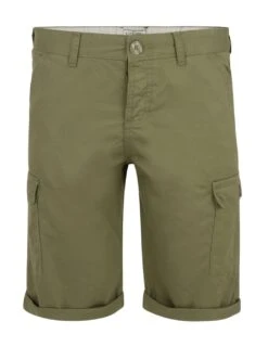 Lee Cooper Casual Mallon Cotton Cargo Bermuda Shorts Burnt Olive