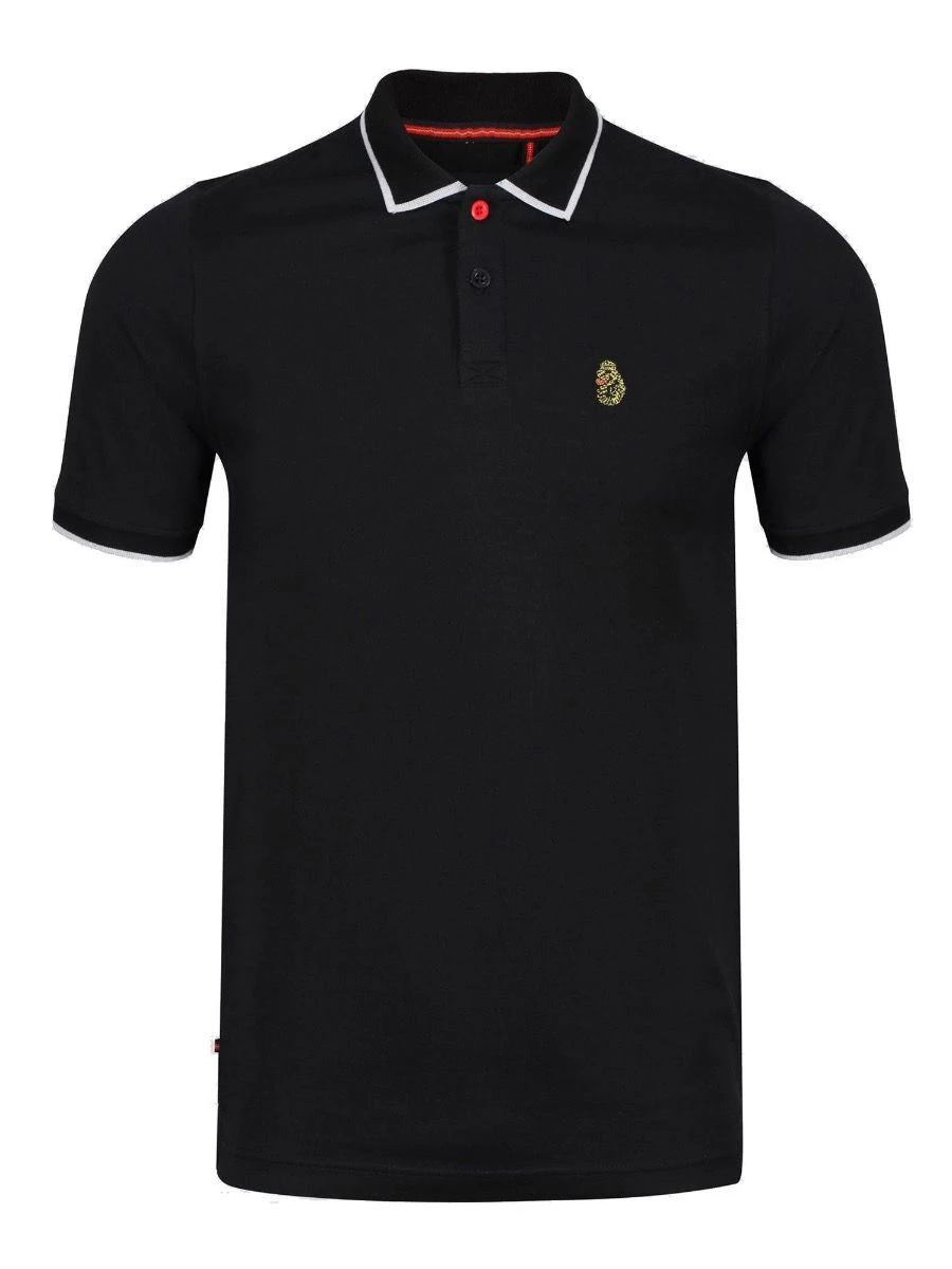 Luke 1977 Meadtastic Sport Pique Polo Shirt Jet Black 4 Luke 1977 Meadtastic Sport Pique Polo Shirt Jet Black - Image 2