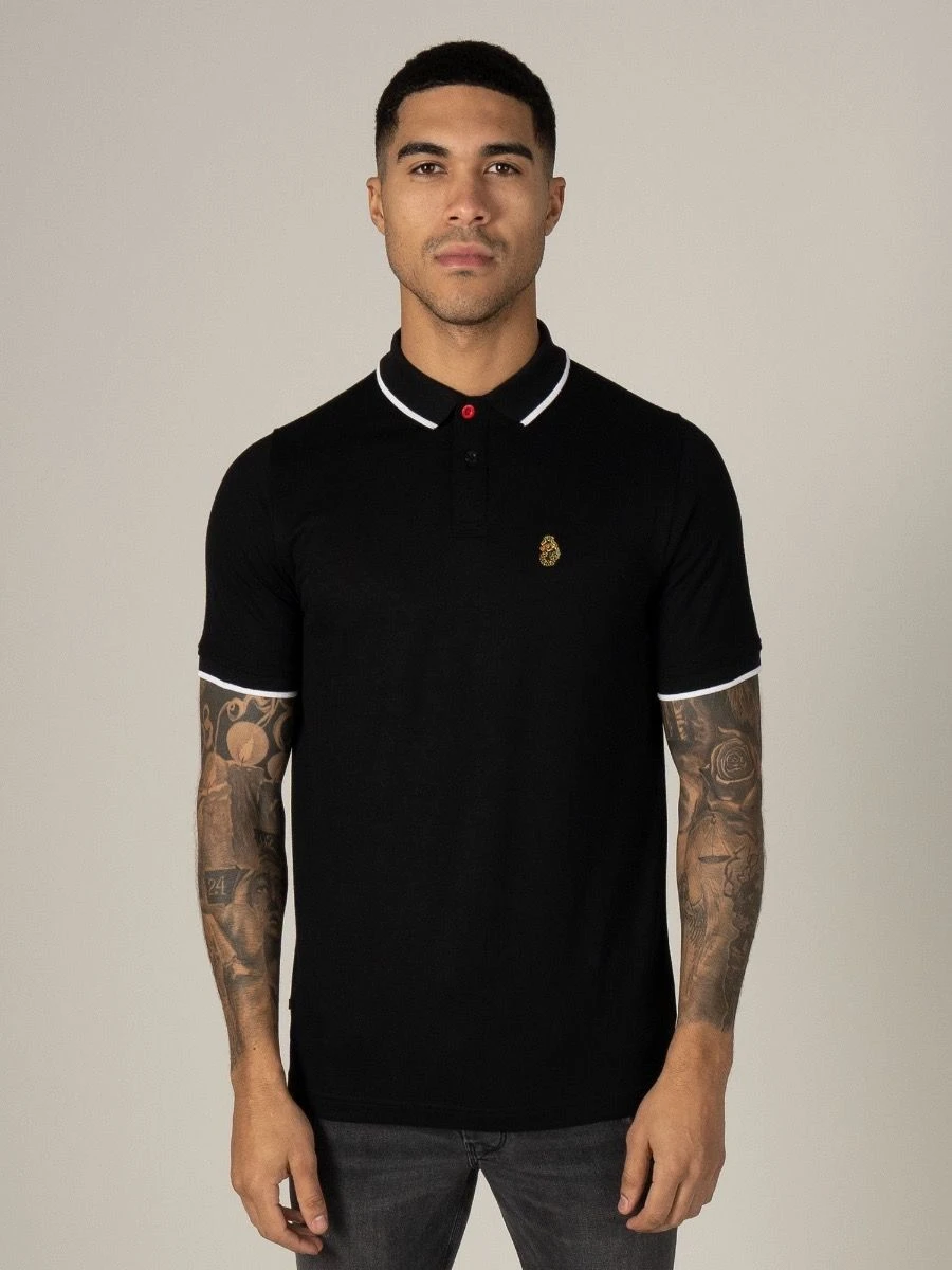 Luke 1977 Meadtastic Sport Pique Polo Shirt Jet Black 6 Luke 1977 Meadtastic Sport Pique Polo Shirt Jet Black - Image 4