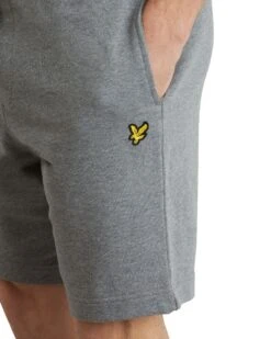 Lyle & Scott Plain Jog Sweat Shorts Mid Grey Marl -Cheap Class Garb Store ml414vtr t28 mid grey marl 3