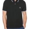 Original Penguin Sticker Pete Short Sleeve Polo Shirt True Black -Cheap Class Garb Store opkb0020 010