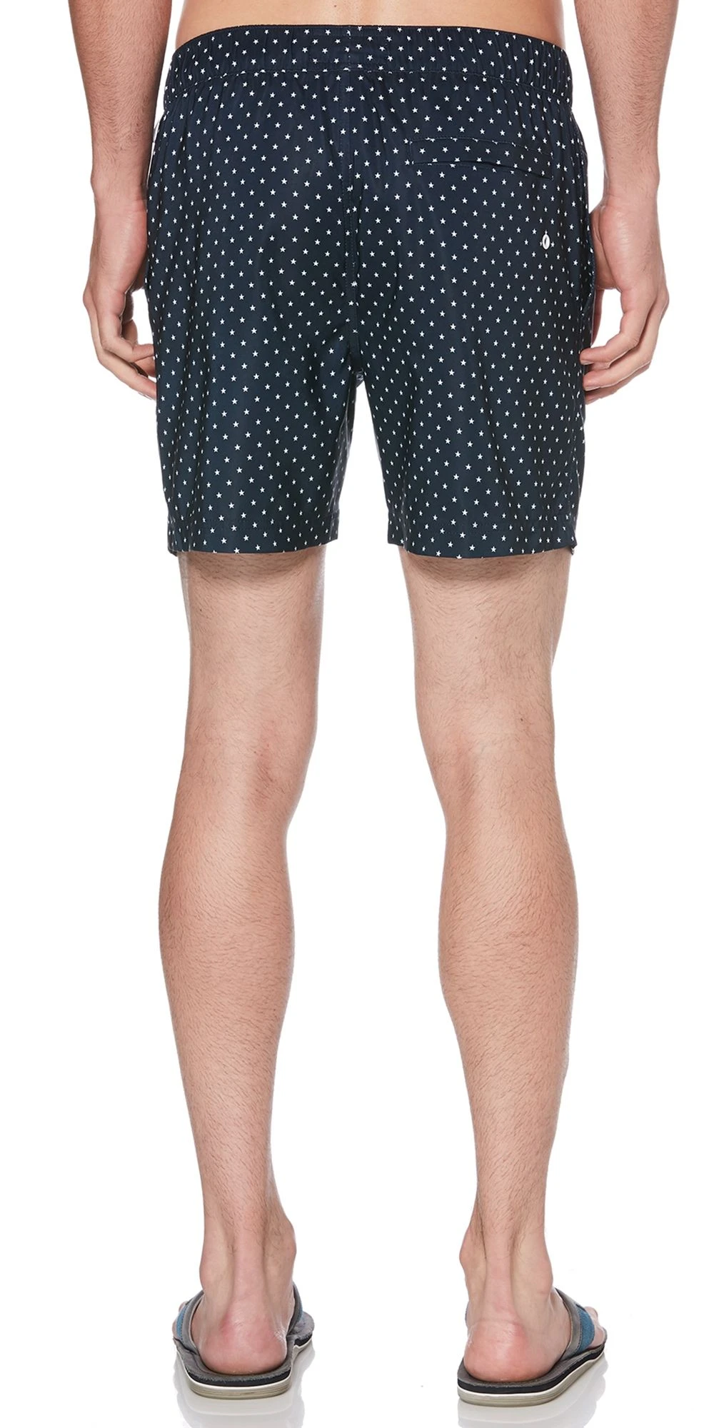 Original Penguin Star Print Elastic Volley Swim Shorts Dark Sapphire 4 Original Penguin Star Print Elastic Volley Swim Shorts Dark Sapphire - Image 2
