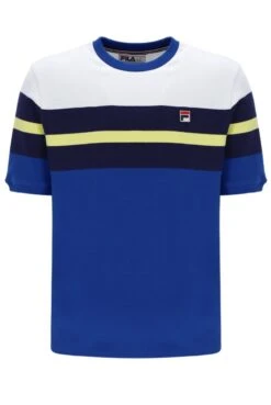 Fila Pedro Colour Blocked Crew Neck T-Shirt Bright Blue -Cheap Class Garb Store pedro bright blue 1
