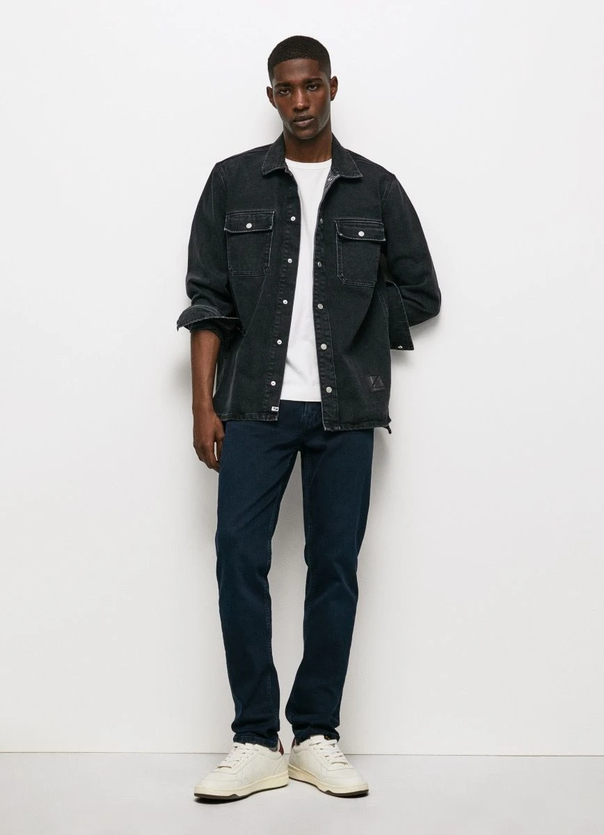 Pepe Jeans Hatch Regular Slim Fit Regular Waist Denim Jeans WP4 Black 6 Pepe Jeans Hatch Regular Slim Fit Regular Waist Denim Jeans WP4 Black - Image 4