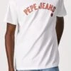 Pepe Jeans Alessio Retro Logo T-Shirt White -Cheap Class Garb Store pm508256 800 01 mo