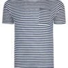 Ringspun Shifty Crew Neck Cotton Stripe T-shirt White/Navy -Cheap Class Garb Store shifty white navy