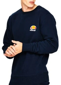 Ellesse Diveria Logo Crew Neck Sweatshirt Navy