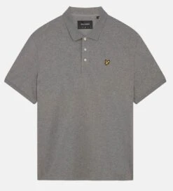 Lyle & Scott Casual Short Sleeve Polo Shirt Mid Grey Marl -Cheap Class Garb Store sp400vog t28 2