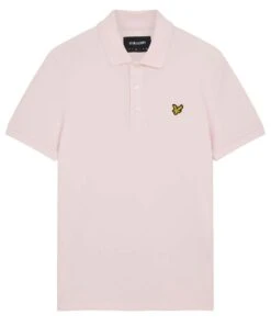 Lyle & Scott Casual Short Sleeve Polo Shirt Light Pink -Cheap Class Garb Store sp400vog w488 light pink