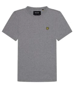 Lyle & Scott Plain Crew Neck T-Shirt Mid Grey Marl -Cheap Class Garb Store ts400 t28 3