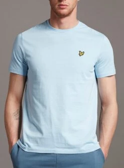 Lyle & Scott Plain Crew Neck T-Shirt Light Blue