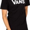 VANS Classic Print Crew Neck T-Shirt Black -Cheap Class Garb Store vans vn0a7y46y28