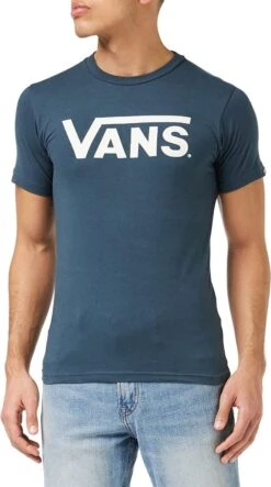 VANS Classic Print Crew Neck T-Shirt Indigo