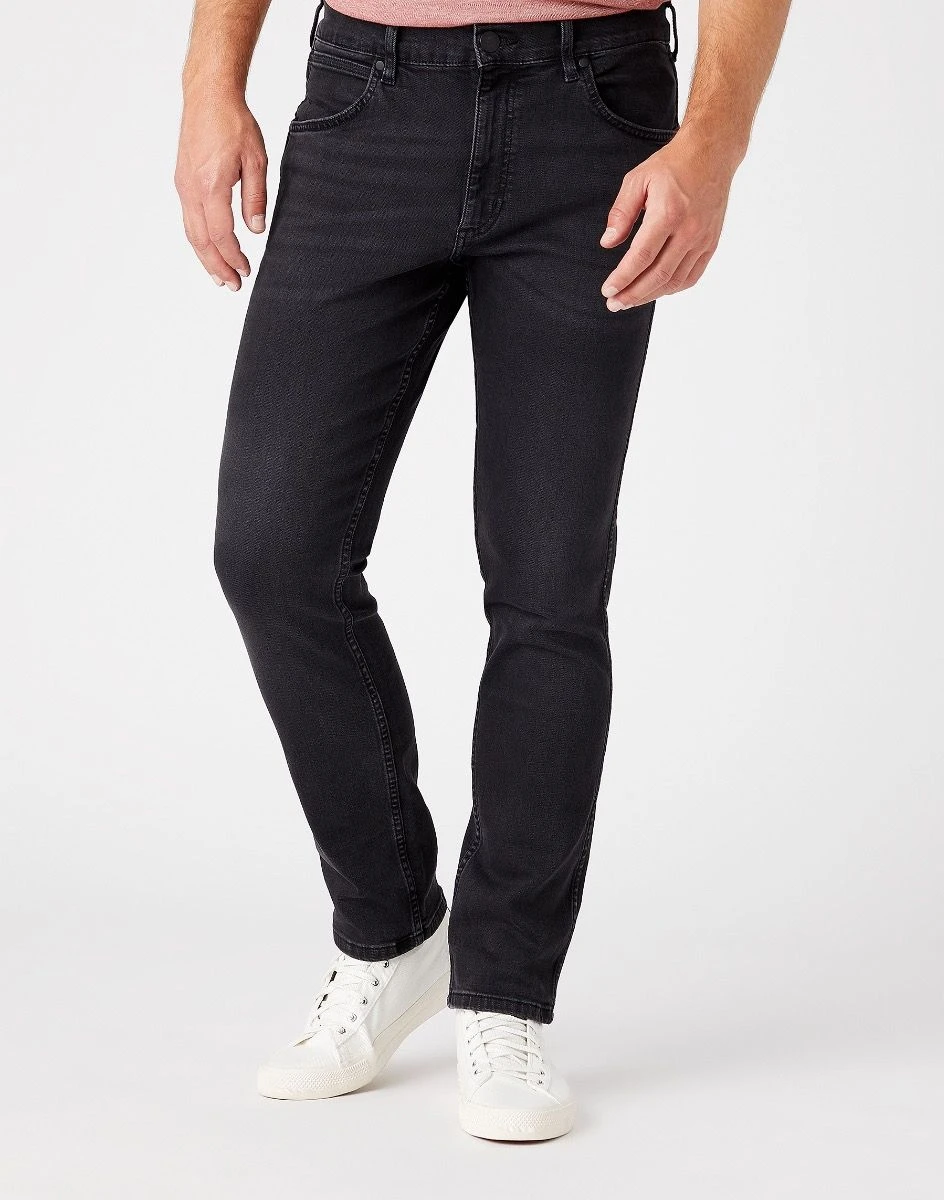 Wrangler Greensboro Modern Straight Denim Jeans Black Crow 3 Wrangler Greensboro Modern Straight Denim Jeans Black Crow