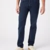 Wrangler Greensboro Modern Straight Denim Jeans Iron Blue -Cheap Class Garb Store w15qlt35x 1