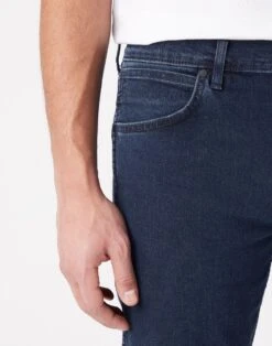 Wrangler Greensboro Modern Straight Denim Jeans Iron Blue -Cheap Class Garb Store w15qlt35x 4 mosaic